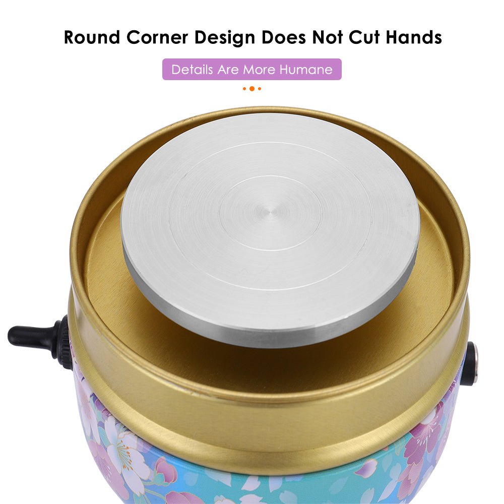 TinyTurns: Mini rotating platform for pottery, compact and precise