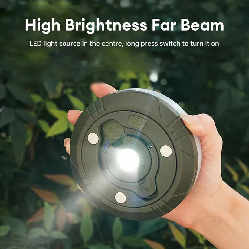 Tehokas LED-ulkosalamppu pitkällä akunkestolla