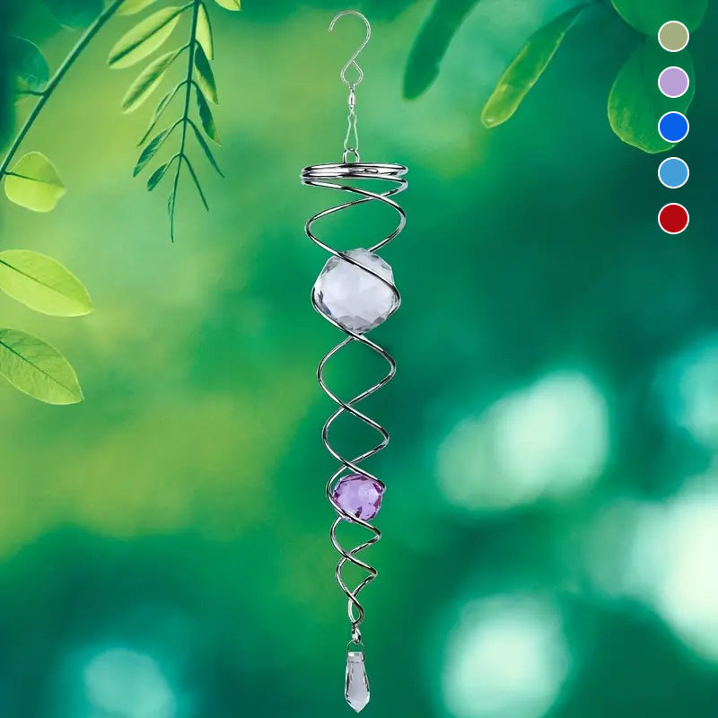 CrystalTwister - Elegantný a žiariaci veterný zvonček