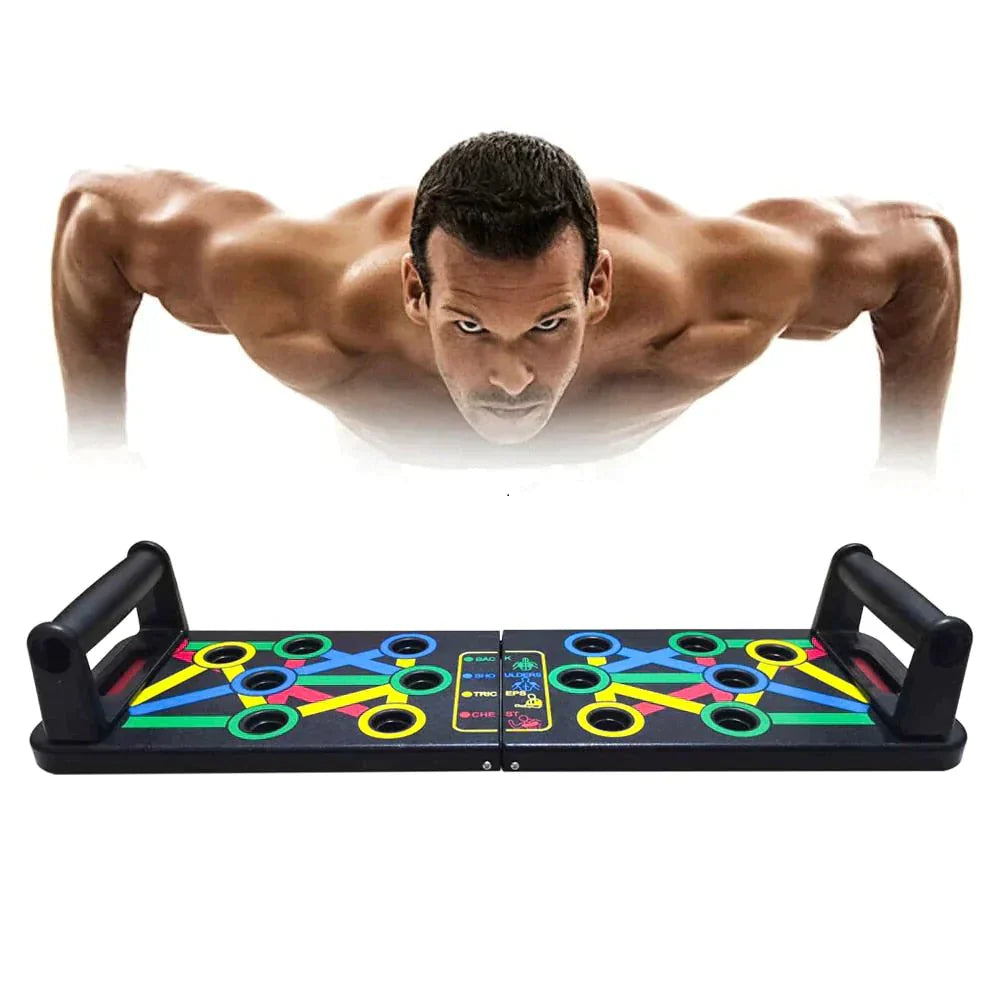 Multifunctional push-up board for a complete workout 