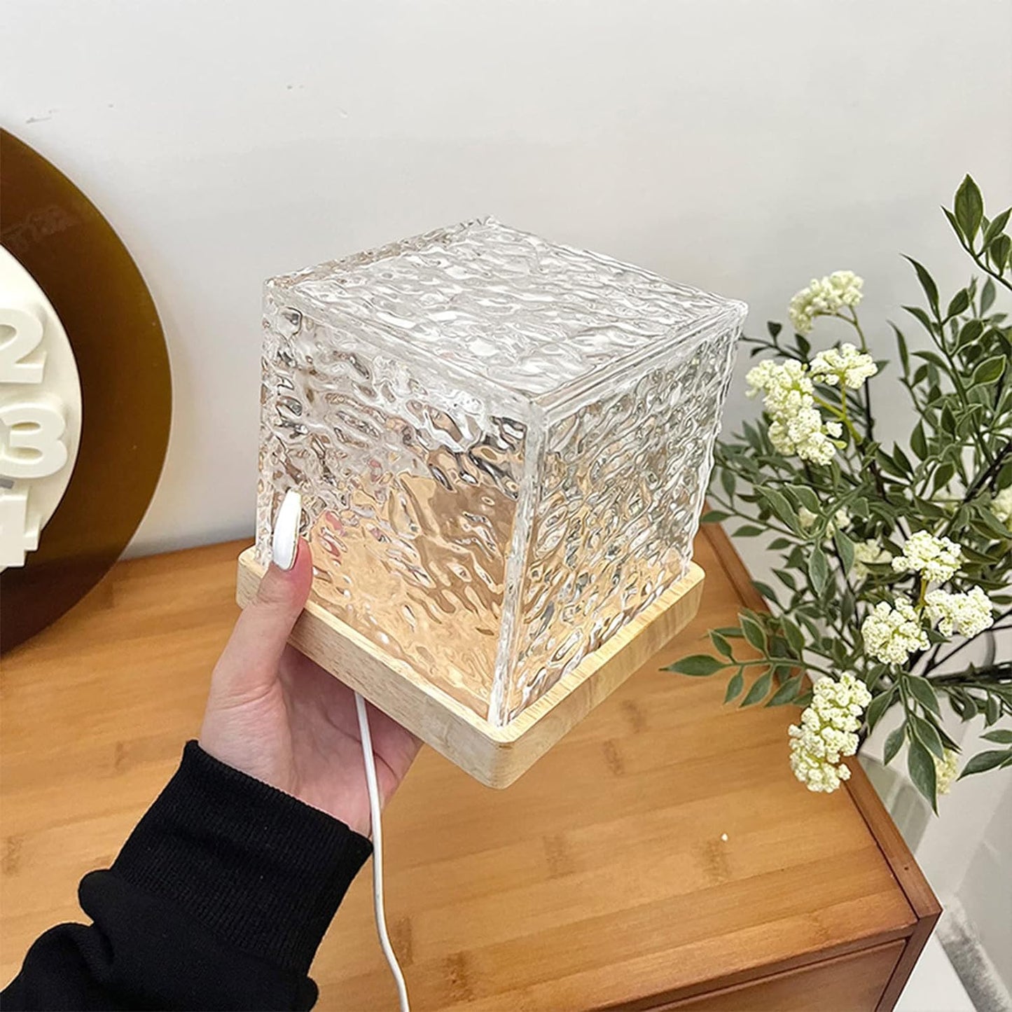 Cube projector night light